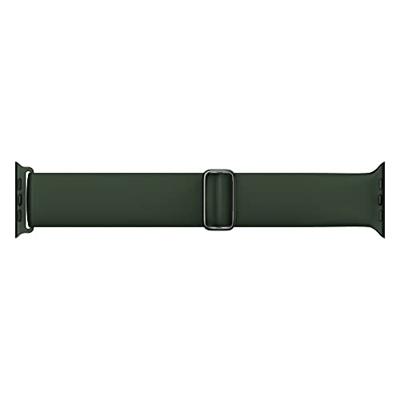 Elastische Solo Loop bandje - Groen - Geschikt voor Apple Watch 38mm / 40mm / 41mm / 42mm