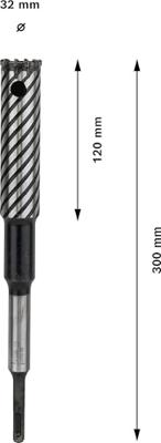 Bosch Accessories Armierungsbohrer SDS plus-9 Rebar Cutter 32x120x300mm 2608587100 Hamerboor 32 mm Gezamenlijke lengte 300 mm SDS-Plus 1 stuk(s)