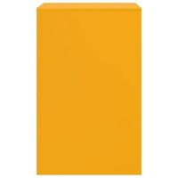 Nachtkastjes 2 st 34,5x39x62 cm staal mosterdgeel - thumbnail