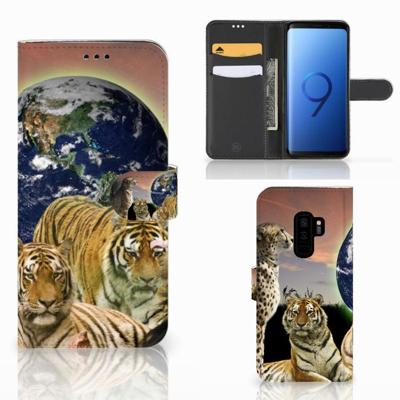 Samsung Galaxy S9 Plus | Telefoonhoesje | Met pasjeshouder | Roofdieren Samsung Galaxy S9 Plus | Telefoonhoesje | Met pasjeshouder | Roofdieren