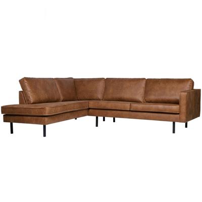 WOOOD Hoekbank 'Rodeo' Links, kleur Cognac