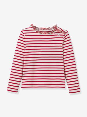 T-shirt met lange mouwen en strepen rood T-shirt met lange mouwen en strepen rood