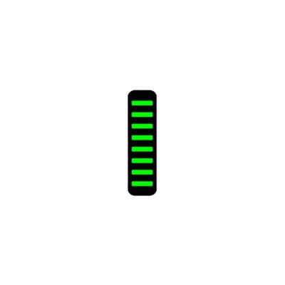 RRP Proguard cable tie - rear - sticker - neon green