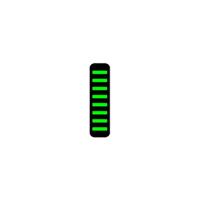 RRP Proguard cable tie - rear - sticker - neon green - thumbnail