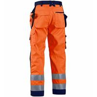 Blåkläder Werkbroek High-Vis 15681811 | High Vis Oranje/Marineblauw | Maat 62 - 7330509402832 - thumbnail