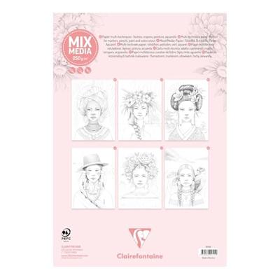 Kleurboek clairefontaine odelia a4 vrouwen