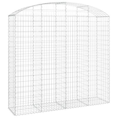 Schanskorf gewelfd 200x50x180/200 cm gegalvaniseerd ijzer