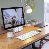 Hama Multi-Device-Tastatur-Maus-Set WKM-550, kabellos, Funk/BT, WS, QWERTZ DE Set met toetsenbord en muis Draadloos QWERTZ, Duits Grijs, Wit - thumbnail