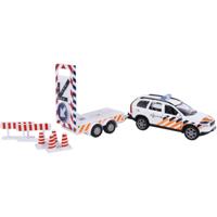 Kids GLOBE die-cast politie volvo xc90 met pijlwagen nl - thumbnail