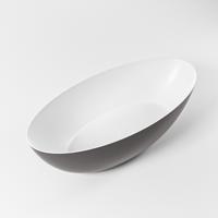 Vrijstaand Bad MONDIAZ FLOAT 170x80cm Kleur Dark Grey / Talc - thumbnail