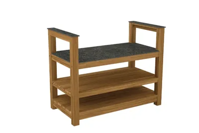 Passion Grills | Buitenkeuken Onderdeel | Milano Buitenkeuken Werktafel | 97 x 58 cm | Belgium Dark Grey