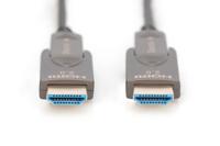 Digitus AK-330127-200-S HDMI-kabel HDMI Aansluitkabel HDMI-A-stekker 20 m Zwart 4K UHD, Afgeschermd (drievoudig), Flexibel, Afscherming totaal, Afgeschermd, - thumbnail