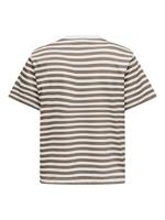 Only Onllivina S/s Stripe Tee Jrs Noos T-shirt Korte Mouw Cloud Dancer Black Stripes - thumbnail
