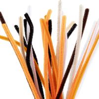 Creativ Company Chenille, l: 30 cm, dikte 6 mm, halloween kleuren, 25 div/ 1 doos - thumbnail