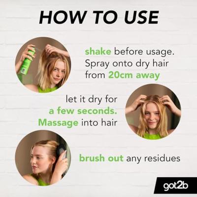 Got2b Droogshampoo extra fresh 200 Milliliter Got2b Droogshampoo extra fresh 200 Milliliter
