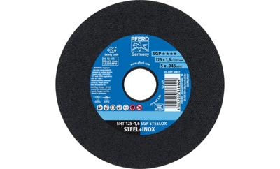 PFERD TOOLS EHT 125-1,6 SGP STEELOX 61331420 Doorslijpschijf recht 125 mm 25 stuk(s) RVS, Staal