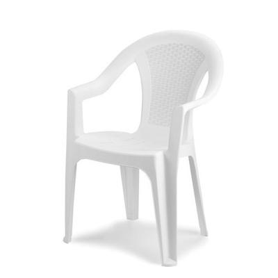 Diningstoel Ischia kunststof wit