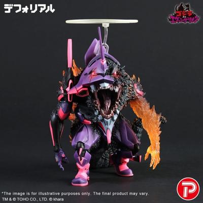 Godzilla vs. Evangelion Deforeal PVC Statue Test Type-01 Burning G Awakening Form 19 cm