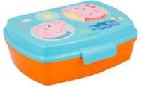 Broodtrommel Peppa Pig Having fun Plastic Licht Roze (17 x 5.6 x 13.3 cm) - thumbnail