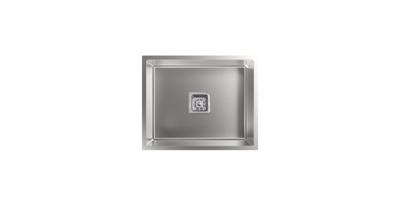 Wastafel met Eén Spoelbak Cata CB5040R10 Zilverkleurig