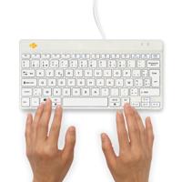 R-Go Tools Compact Break toetsenbord Wit Azerty Belgisch - thumbnail