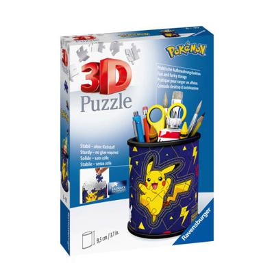 Ravensburger 3d puzzel - pennenbak pokémon - 54st. Ravensburger 3d puzzel - pennenbak pokémon - 54st.