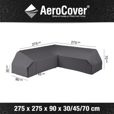 Platinum AeroCover | Loungesethoes 275 x 275 x 90 x 30-45-70(h) | L-Platform Platinum AeroCover | Loungesethoes 275 x 275 x 90 x 30-45-70(h) | L-Platform