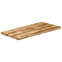 Tafelblad met natuurlijke rand 100x60x2,5 cm massief mangohout - thumbnail
