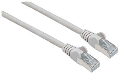 Intellinet 736992 RJ45 Netwerkkabel, patchkabel CAT 6A S/FTP 0.25 m Grijs Afgeschermd (enkel), Afscherming totaal, Halogeenvrij 1 stuk(s)