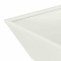 VidaXL Tuin bloempot wit 50 x 50 x 15 cm koudgewalst staal - thumbnail