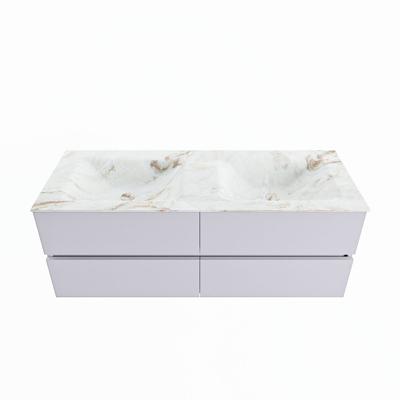 MONDIAZ VICA-DLUX 130cm badmeubel onderkast Cale 4 lades. Inbouw wastafel CLOUD dubbel 2 kraangaten, kleur Frappe. MONDIAZ VICA-DLUX 130cm badmeubel onderkast Cale 4 lades. Inbouw wastafel CLOUD dubbel 2 kraangaten, kleur Frappe.