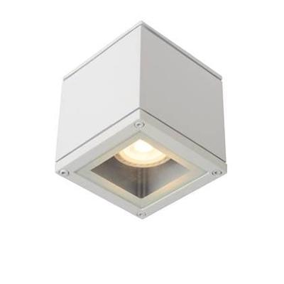 Lucide AVEN - Plafondspot Badkamer - 1xGU10 - IP65 - Wit