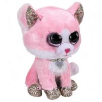 Ty Beanie boo&apos;s fiona pink cat, 15cm - thumbnail