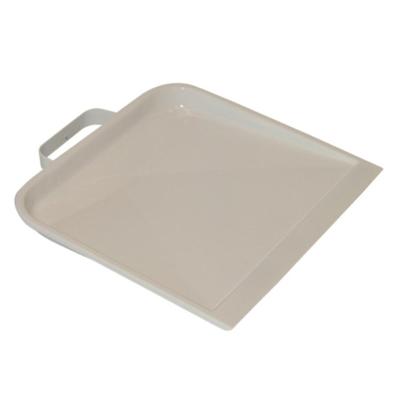 Stofblik wit metaal met beugelgraap