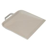 Stofblik wit metaal met beugelgraap - thumbnail