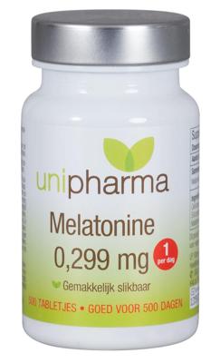 Unipharma Melatonine Puur 0,299mg Tabletten 500st Unipharma Melatonine Puur 0,299mg Tabletten 500st