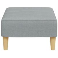 Voetenbank 77x55x31 cm stof lichtgrijs - thumbnail