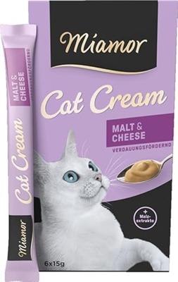 MIAMOR Cat Cream Malt & Cheese - Kattensnoepje - 6x15g