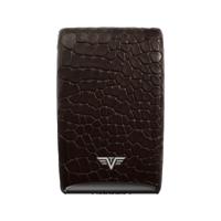 Tru-Virtu Credit Card Etui FAN Croco Brown - thumbnail