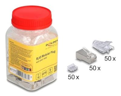 DeLOCK 67177 kabel-connector RJ45 Zilver, Transparant