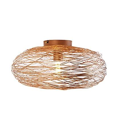 QAZQA Design plafondlamp koper ovaal - Sarella QAZQA Design plafondlamp koper ovaal - Sarella