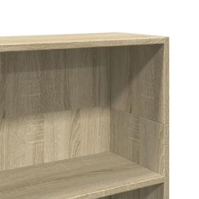Boekenkast 80x24x109 cm bewerkt hout sonoma eikenkleurig