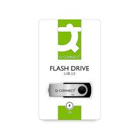 Q-CONNECT USB stick 2.0, zwart, 4 GB - thumbnail