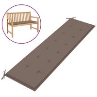 Tuinbankkussen 180x50x4 cm taupe - thumbnail
