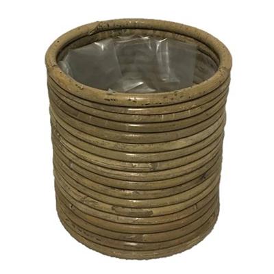 Pot Rond Streep Grey - 14x18 cm Van der Leeden - Van der leeden