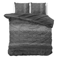 Dreamhouse DH Flanel Gradient Knits Antraciet 200 x 220 cm - thumbnail