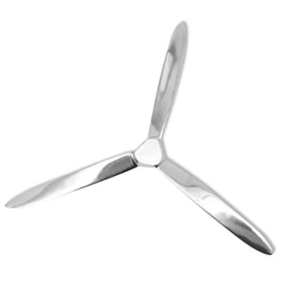 VidaXL Propeller voor aan de muur 70 cm aluminium zilver