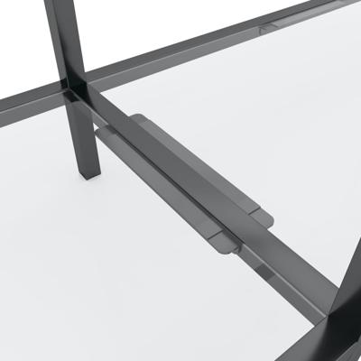 Wandtafel 180x35x75,5 cm gehard glas transparant - thumbnail