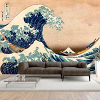 Fotobehang - Hokusai: De grote golf van Kanagawa (Reproduction) - thumbnail