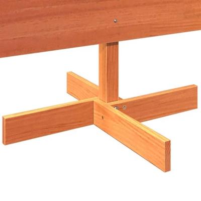 Kerstdecoratie kerstboom 180 cm massief grenenhout wasbruin Kerstdecoratie kerstboom 180 cm massief grenenhout wasbruin